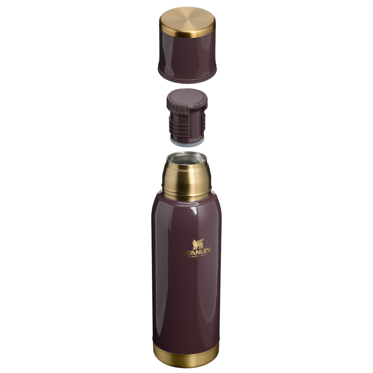 Stanley 1913 The Adventure To-Go Bottle 25 OZ 0.74 L in Fig Gloss | Cross Section View