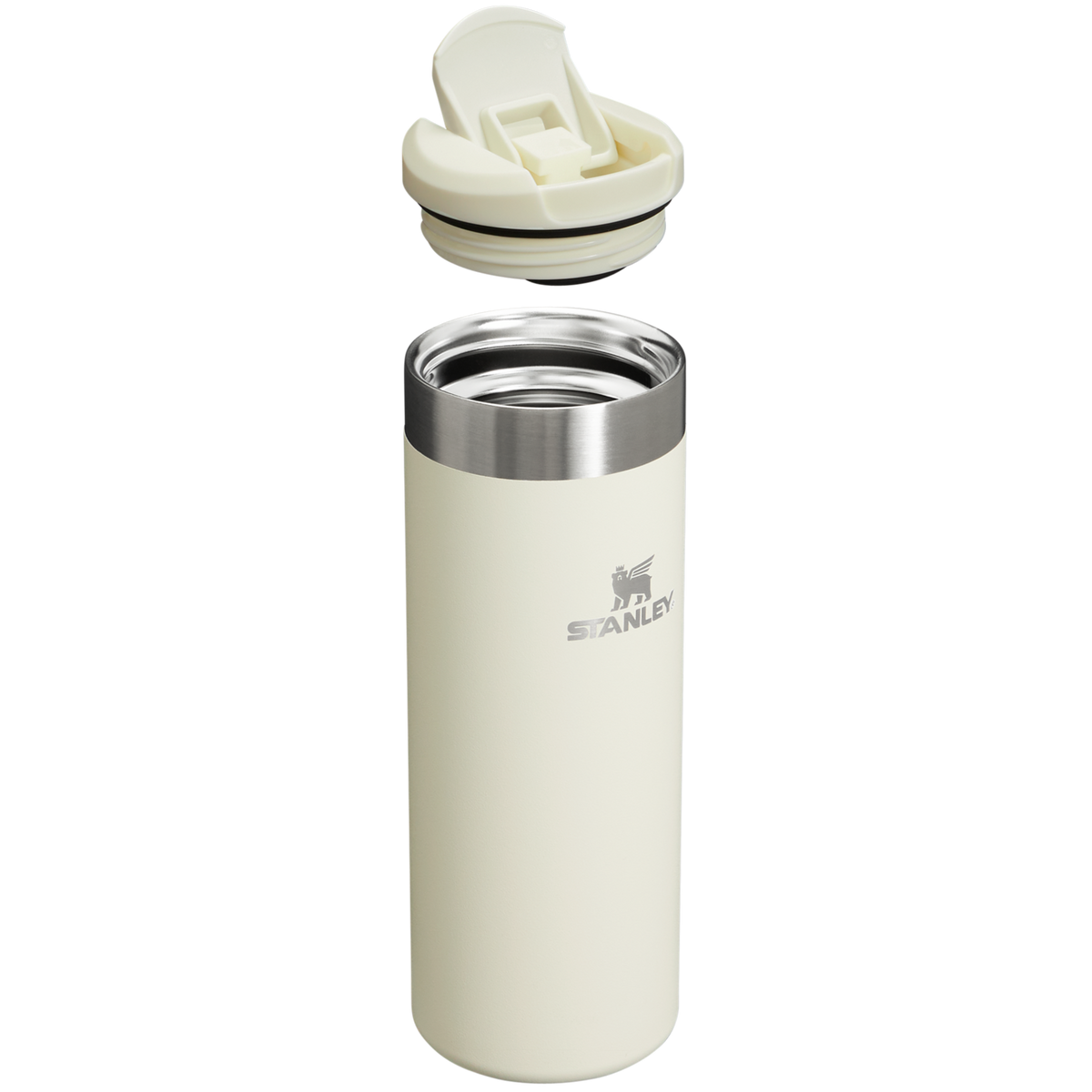Stanley 1913 The Transit Flip Top Mug 16 OZ 0.47 L in Cream | Cross Section View