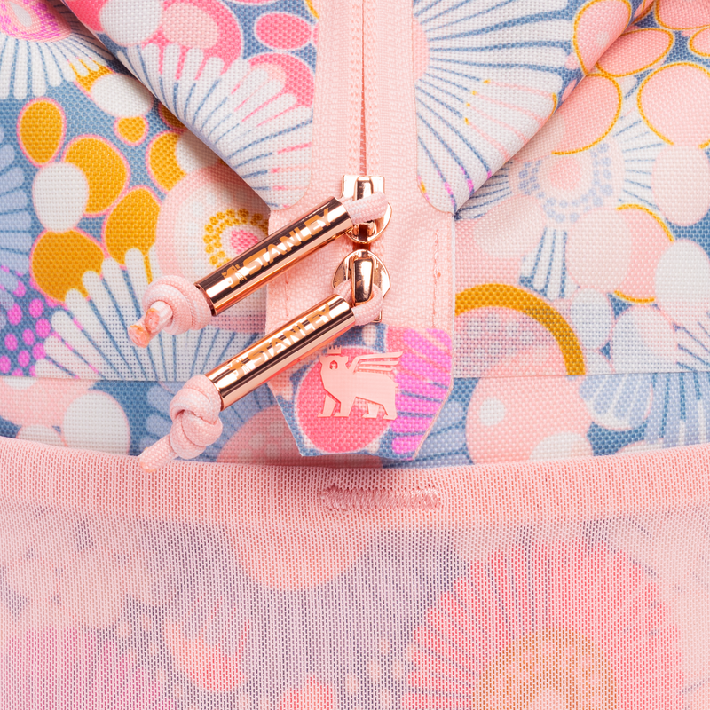 Stanley 1913 The All Day Madeleine Mini Cooler Backpack 14 QT 13.2 L in Sorbet Wildflower | Back Detailed View