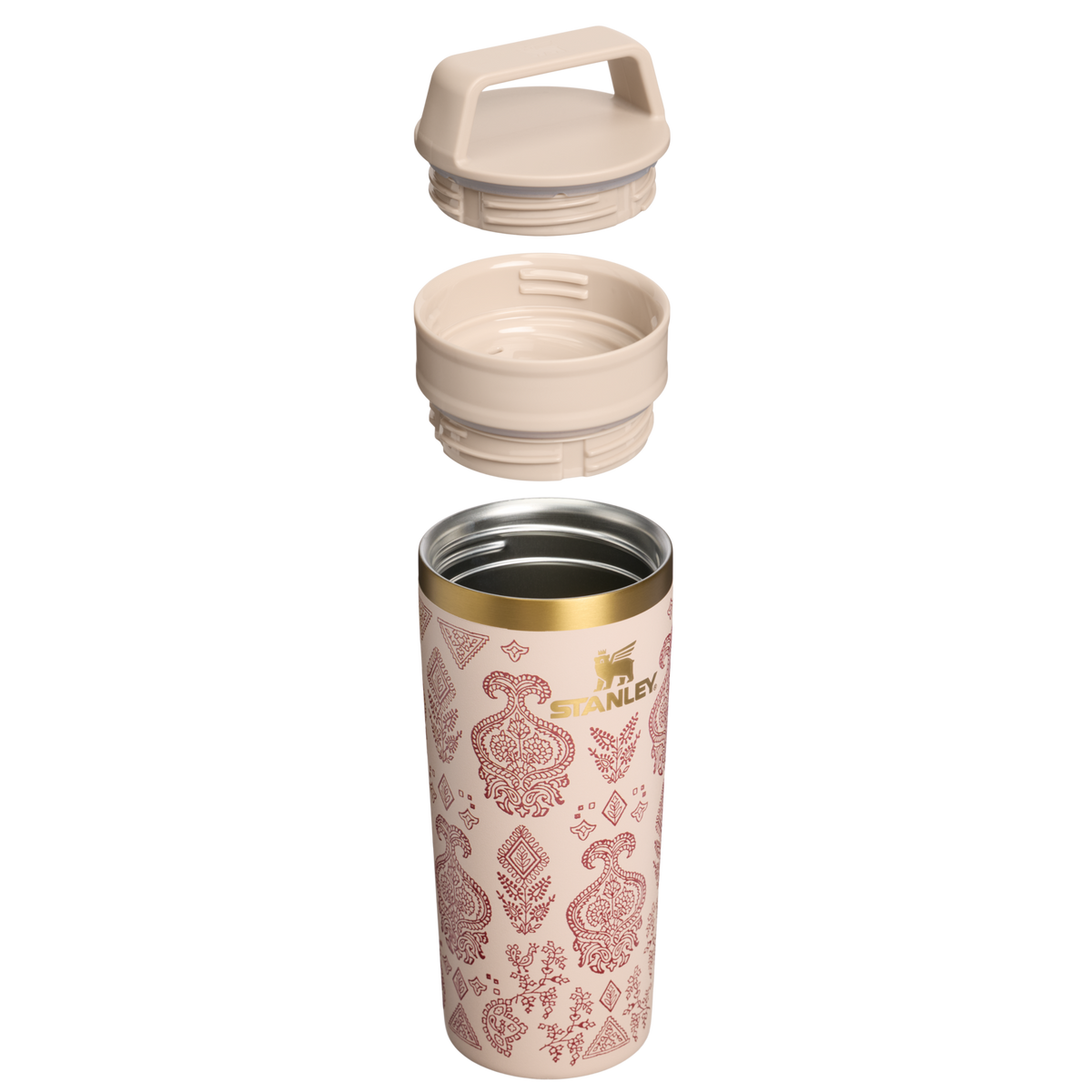 Stanley 1913 Stanley 1913 x Nest Café-To-Go Mug 16 OZ 0.47 L in Deepa Brown Sugar | Cross Section View