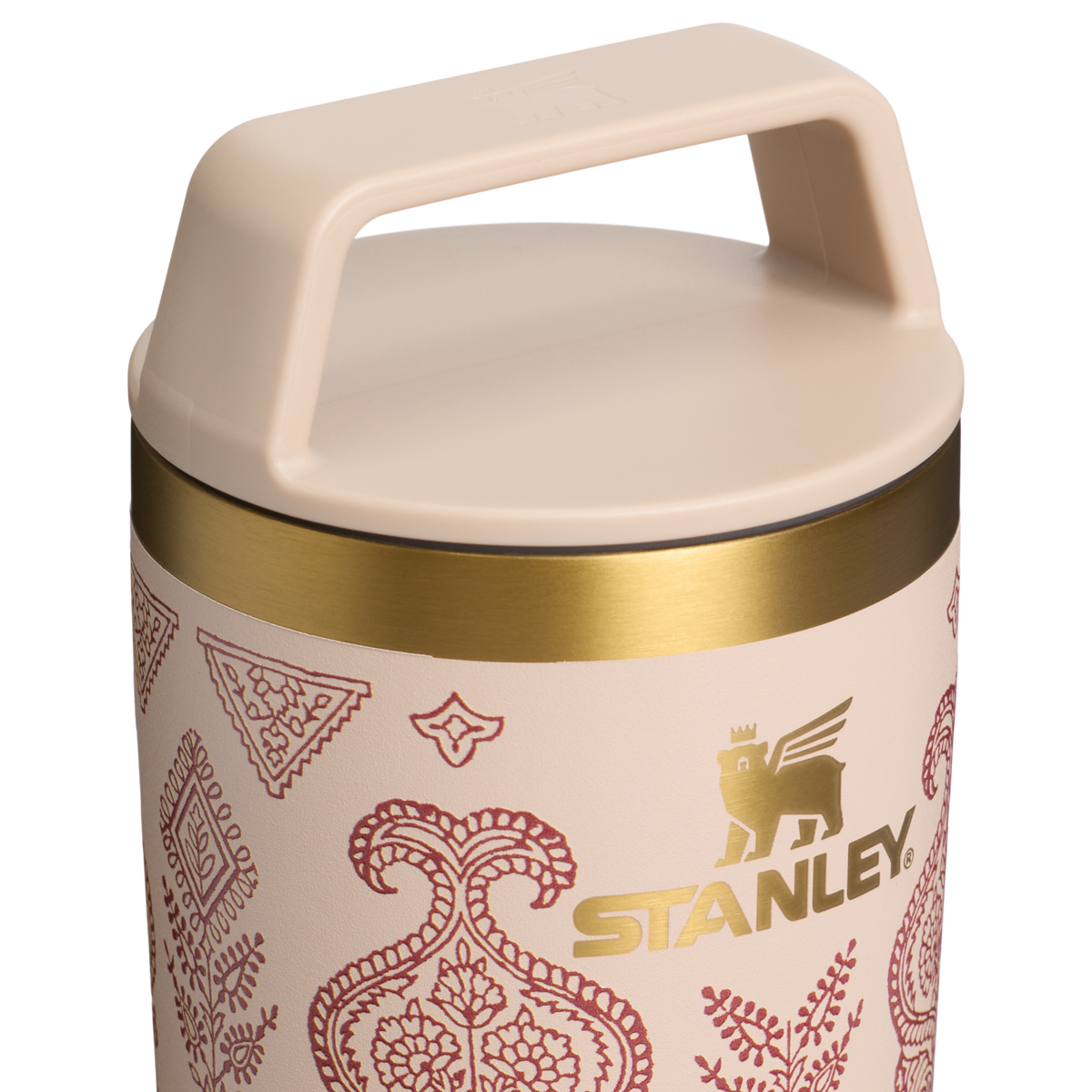 Stanley 1913 Stanley 1913 x Nest Café-To-Go Mug 16 OZ 0.47 L in Deepa Brown Sugar | Lid Detailed View