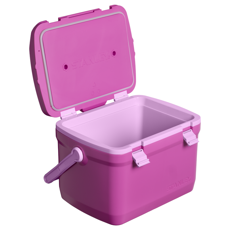 Stanley 1913 Adventure Easy Carry Outdoor Cooler 16 QT 15.1 L in Dark Blossom | Open View
