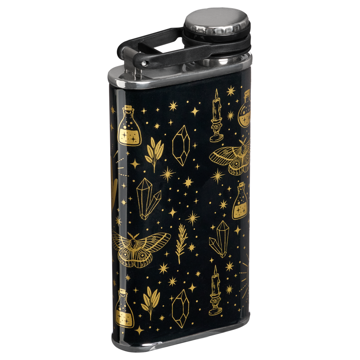 Stanley 1913 Halloween Easy-Fill Wide Mouth Flask 8 OZ 0.24 L in Black Magic | Back View