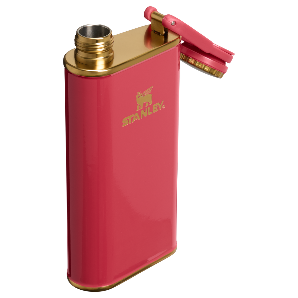 Stanley 1913 The Cheers & Cheer Easy Fill Flask 8 OZ 0.24 L in Holly Berry Gloss | View 3