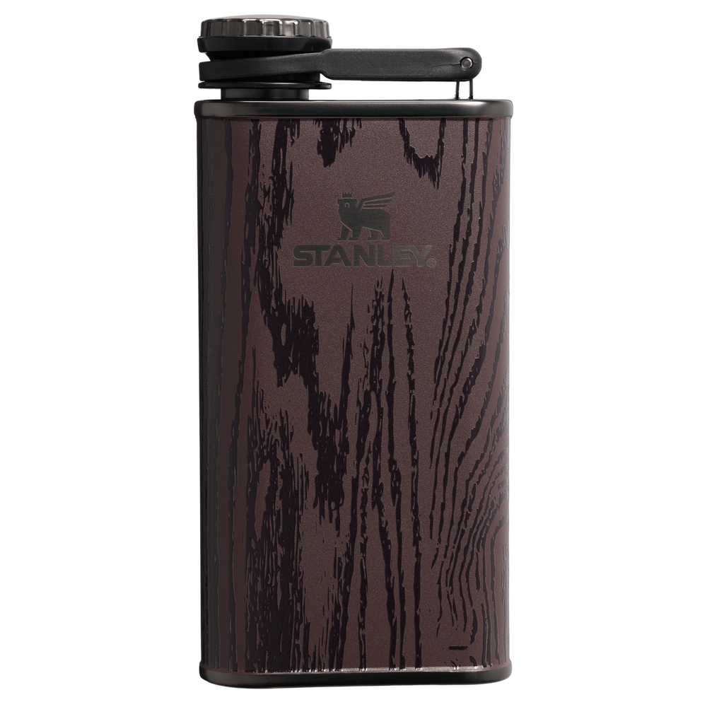 Stanley 1913 The Cheers & Cheer Easy Fill Flask 8 OZ 0.24 L in Redwood Woodgrain | View 1