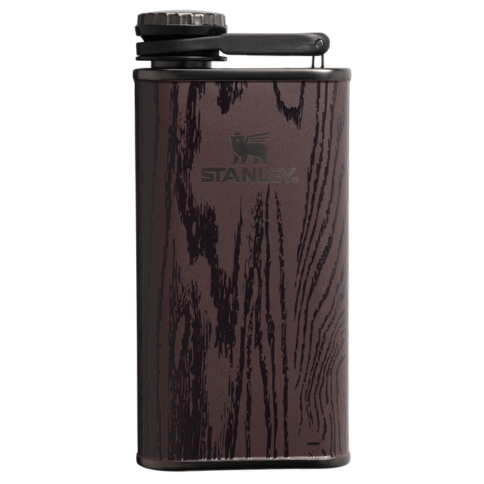 Stanley 1913 The Cheers & Cheer Easy Fill Flask 8 OZ 0.24 L in Redwood Woodgrain