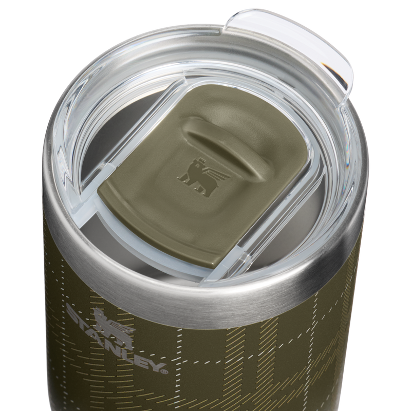 Stanley 1913 The Everyday Camp Cup 12 OZ 0.35 L in Peat Moss Plaid | Lid Detailed View