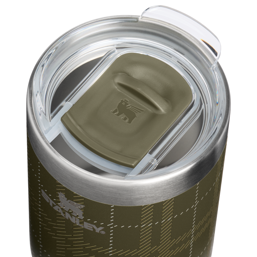 Stanley 1913 The Everyday Camp Cup 12 OZ 0.35 L in Peat Moss Plaid | Lid Detailed View