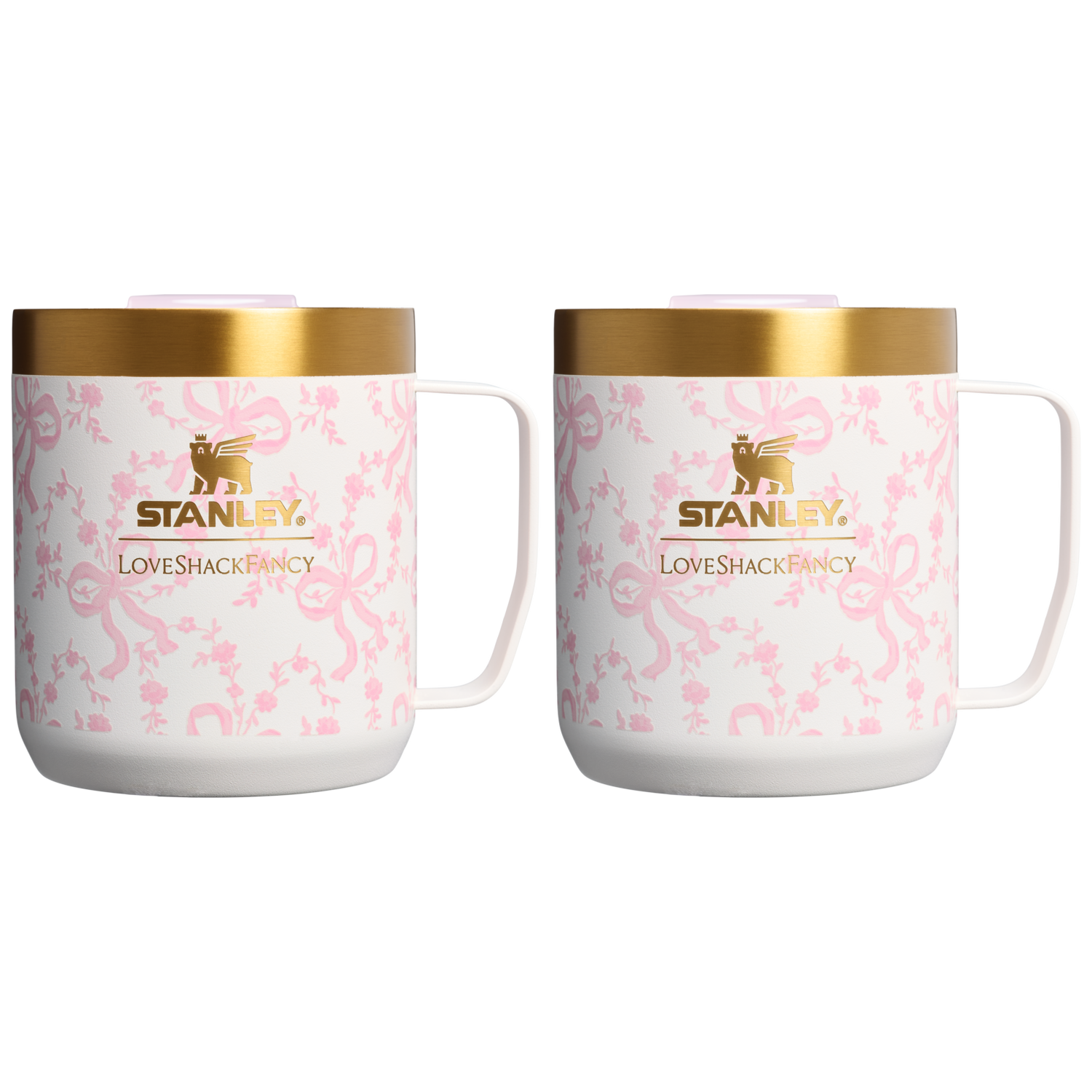 Stanley 1913 Stanley 1913 x LoveShackFancy Holiday The Everyday Cocoa Set in Coquette Bow Chantilly | View 5