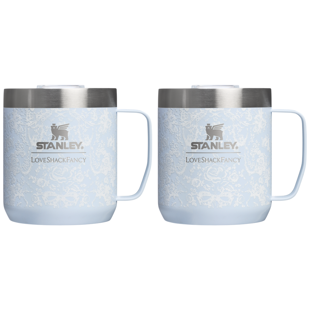 Stanley 1913 Stanley 1913 x LoveShackFancy Holiday Everyday Camp Mug Set in Toscana Toile Alpine Blue | View 1
