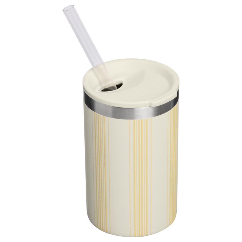 Stanley 1913 The Everyday Can Cooler Cup 10 OZ 0.30 L in Cream Picnic Stripe | Back View