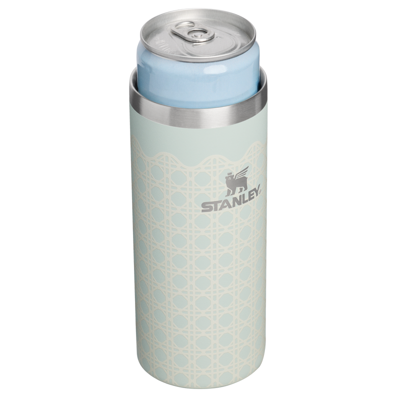 Stanley 1913 The Everyday Slim Can Cooler 10 OZ 0.30 L in Mist Rattan | Open View