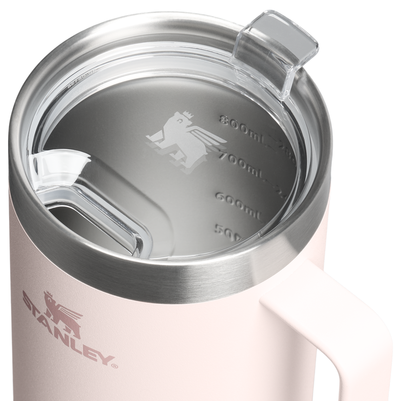 Stanley 1913 The Everyday Suburban Mug 30 OZ 0.89 L in Rose Quartz | Lid Detailed View