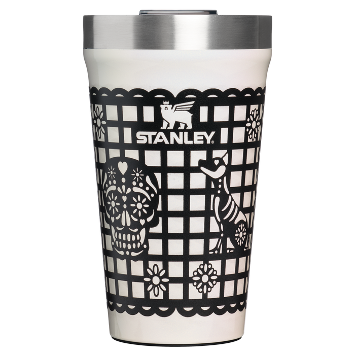 Stanley 1913 The Everyday Tumbler 16 OZ 0.47 L in Salt Papel Picado | Front View