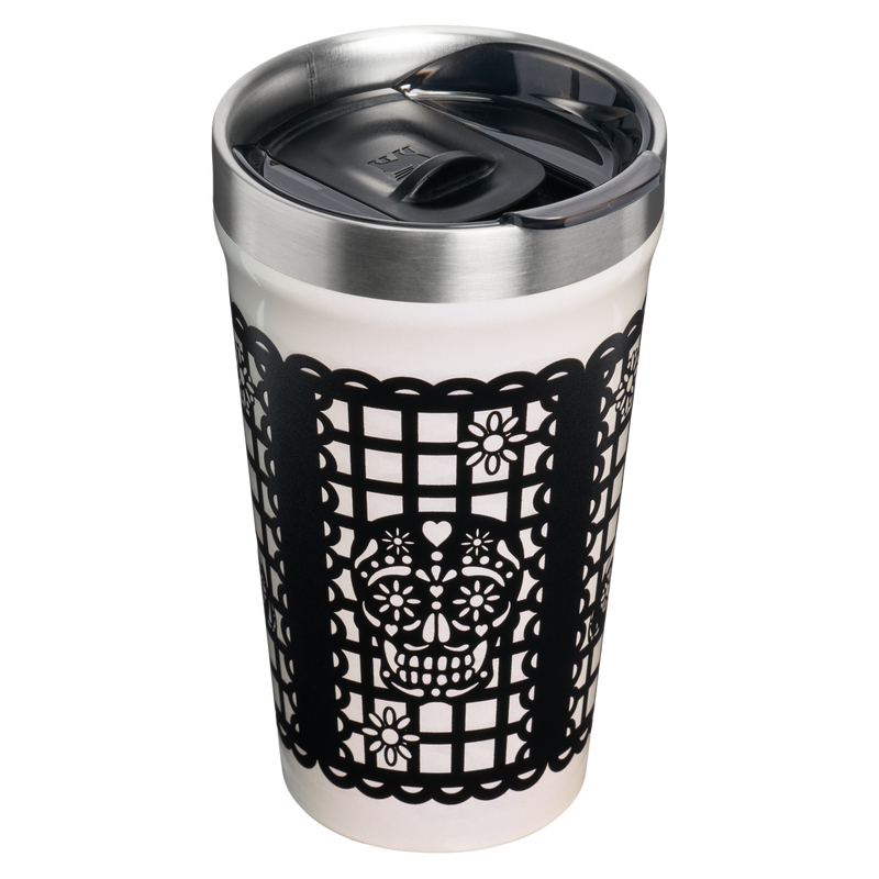 Stanley 1913 The Everyday Tumbler 16 OZ 0.47 L in Salt Papel Picado | Back View