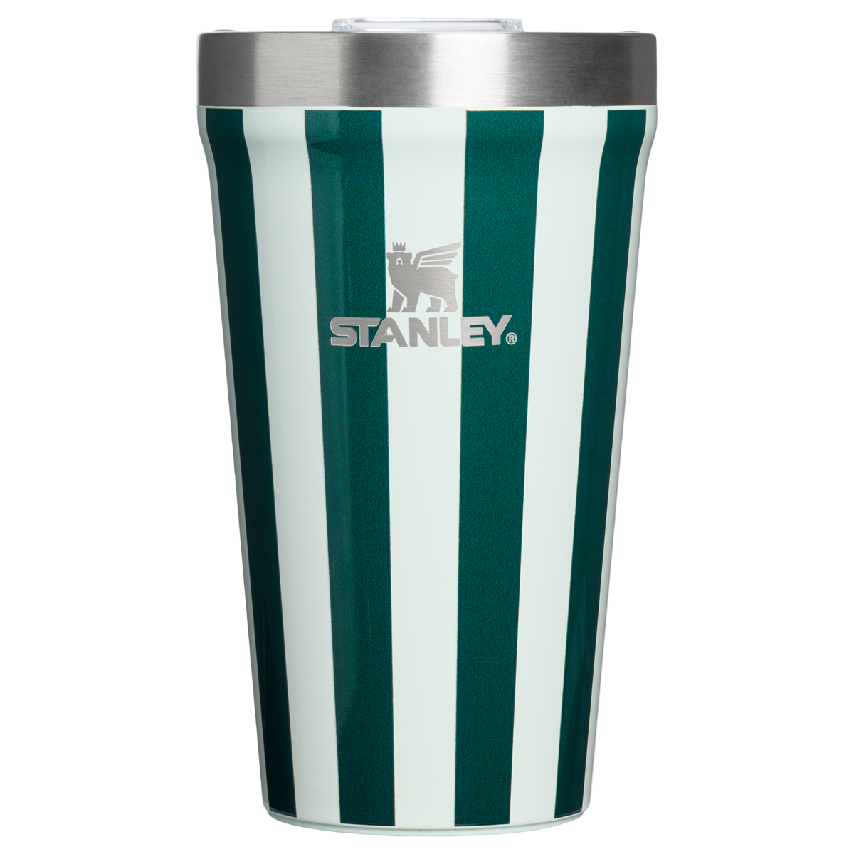 Stanley 1913 The Everyday Tumbler 16 OZ 0.47 L in Wintergreen Peppermint Stripe | Front View