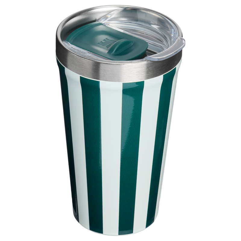 Stanley 1913 The Everyday Tumbler 16 OZ 0.47 L in Wintergreen Peppermint Stripe | Back View