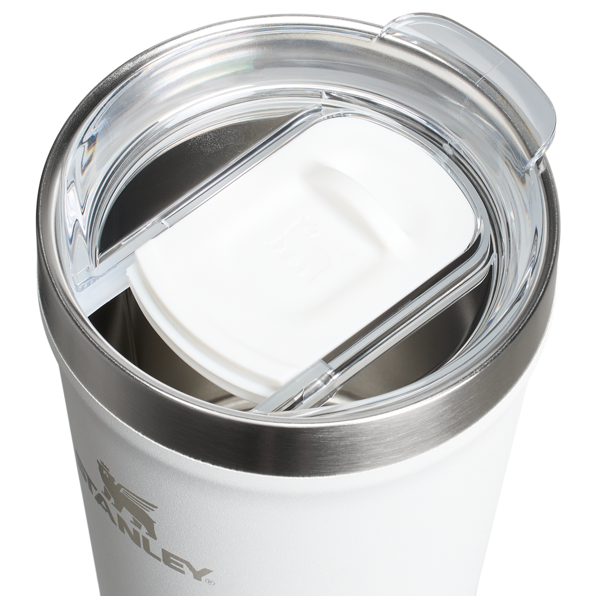 Stanley 1913 The Everyday Tumbler 16 OZ 0.47 L in Frost | Lid Detailed View