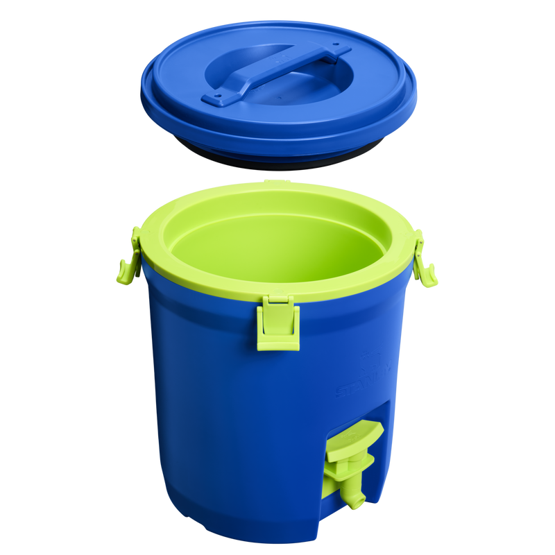 Stanley 1913 Adventure Fast Flow Water Jug 2G 7.5 L in Cobalt Chartreuse | Cross Section View