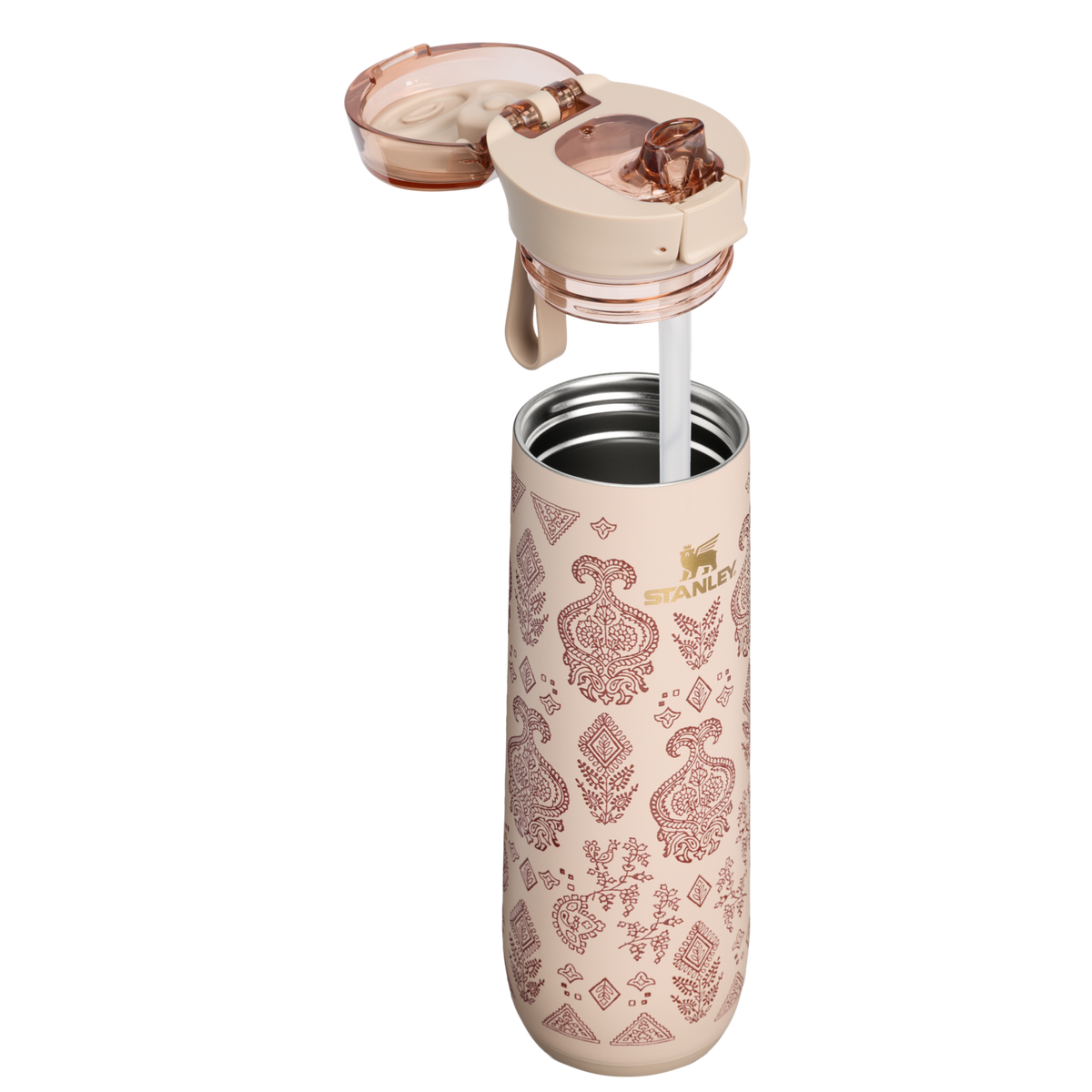 Stanley 1913 Stanley 1913 x Nest FlowState™ Spring Bottle 20 OZ 0.59 L in Deepa Brown Sugar | Cross Section View