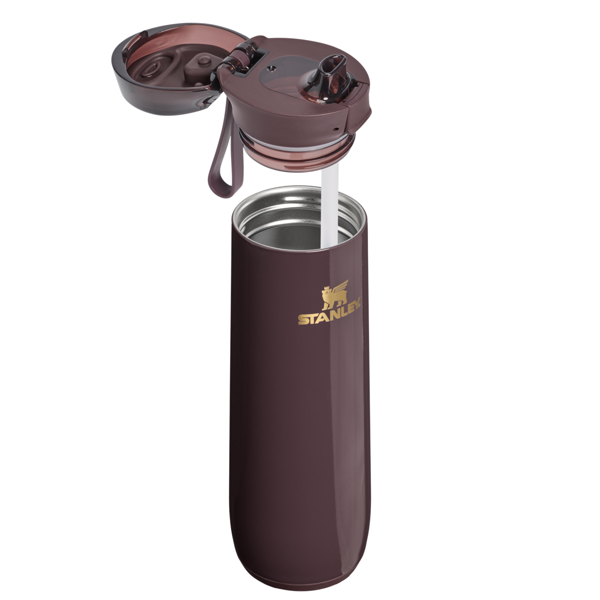 Stanley 1913 The Flowstate™ Spring Bottle 20 OZ 0.59 L in Fig Gloss | Front View