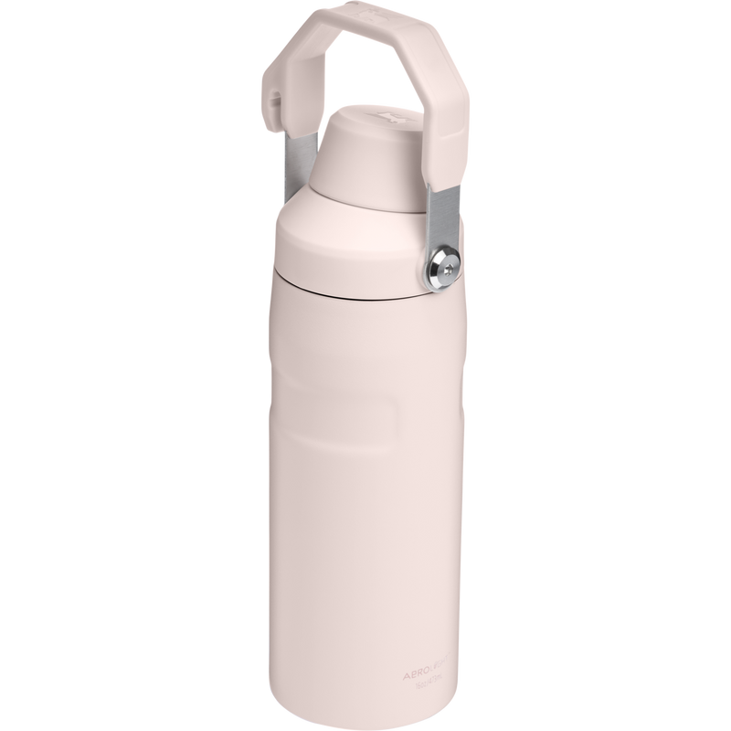 Stanley 1913 IceFlow™ Bottle with Fast Flow Lid 16 OZ 0.47 L in Rose Quartz | Back View