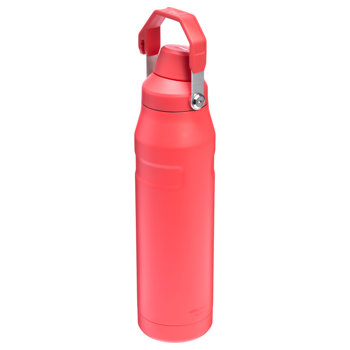 Stanley 1913 IceFlow™ Bottle with Fast Flow Lid 24 OZ 0.71 L in Hot Coral | Back View
