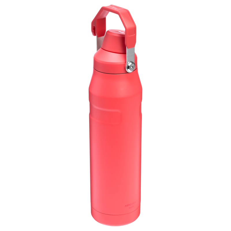 Stanley 1913 IceFlow™ Bottle with Fast Flow Lid 24 OZ 0.71 L in Hot Coral | Back View