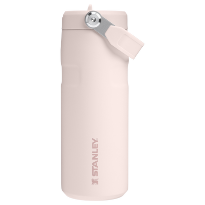 Stanley 1913 The IceFlow™ Bottle with Flip Straw Lid 16 OZ 0.47 L in Rose Quartz | Front View