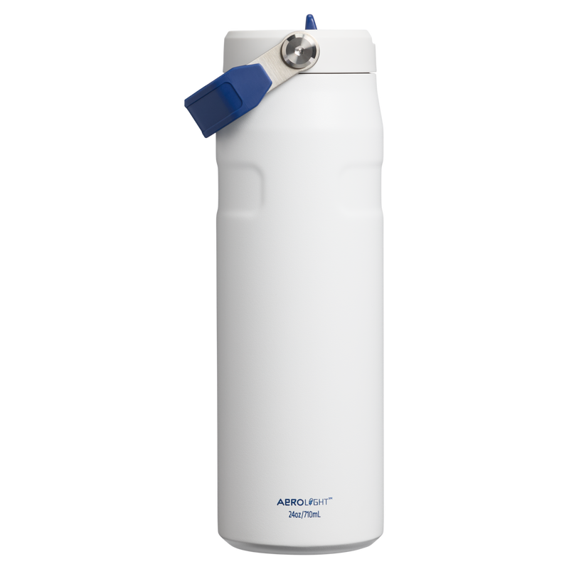 Stanley 1913 Country Collection IceFlow™ Aerolight Flip Straw Bottle 24 OZ 0.71 L in Team White Dark Blue | Back View