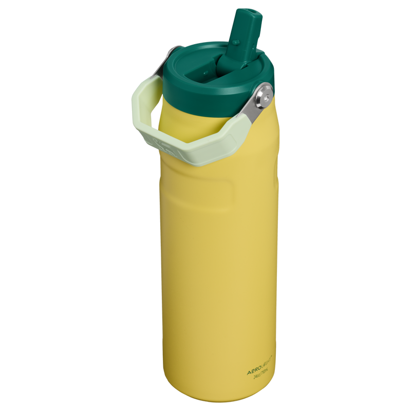 Stanley 1913 The IceFlow™ Bottle with Flip Straw Lid 24 OZ 0.71 L - Stanley Create in Daffodil Emerald | Back View