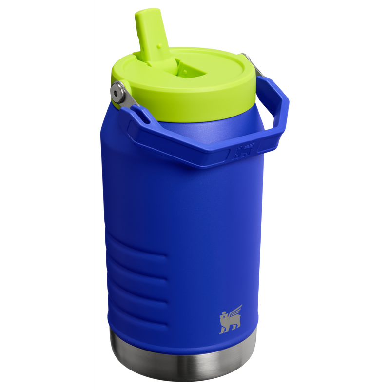 Stanley 1913 The IceFlow Flip Straw Jug 64 OZ 1.9 L in Cobalt Chartreuse | Back View