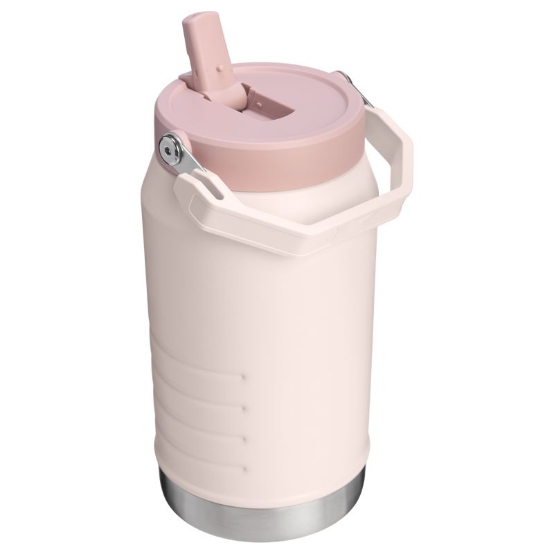 Stanley 1913 The IceFlow™Flip Straw Jug 64 oz 1.9 L in Rose Quartz | Back View