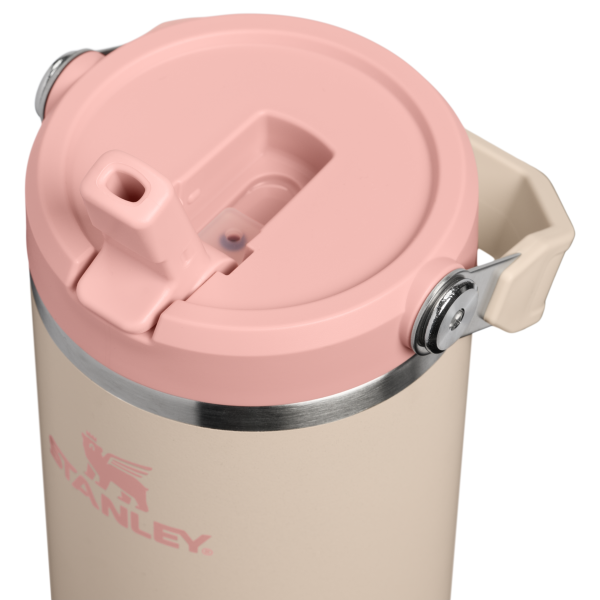 Stanley 1913 The IceFlow™ Flip Straw Tumbler 30 OZ 0.89 L in Champagne | Lid Detailed View