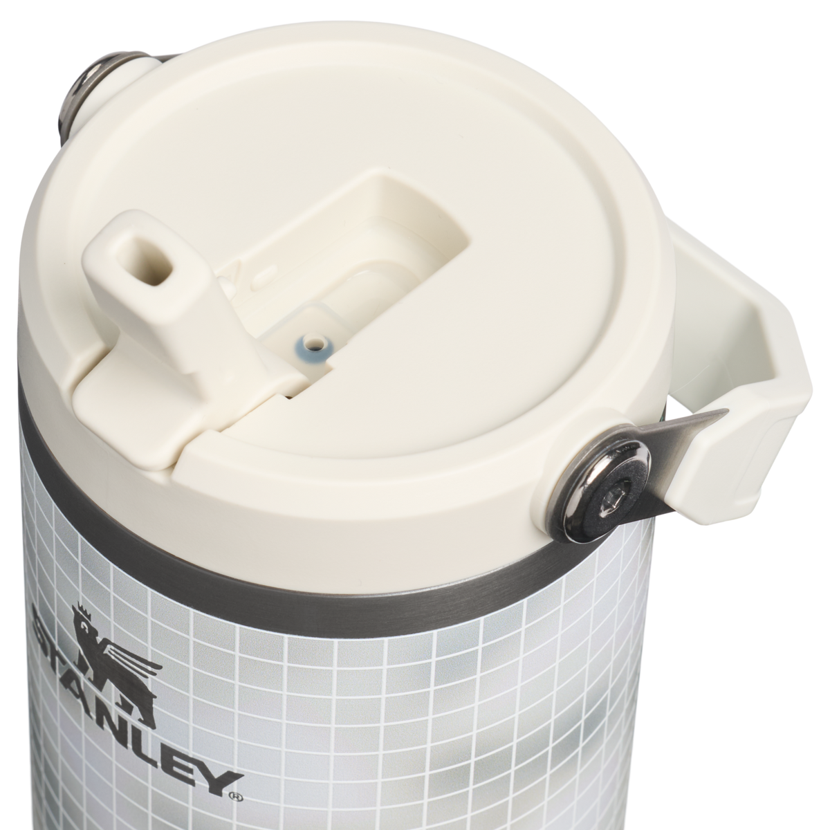 Stanley 1913 The IceFlow™ Flip Straw Tumbler 30 OZ 0.89 L in Frost Blur | Lid Detailed View