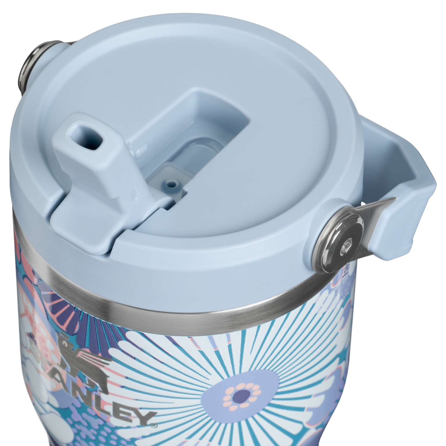 Stanley 1913 The Quencher ProTour Flip Straw Tumbler 20 OZ 0.59 L in Blue Dream Wildflower | View 2