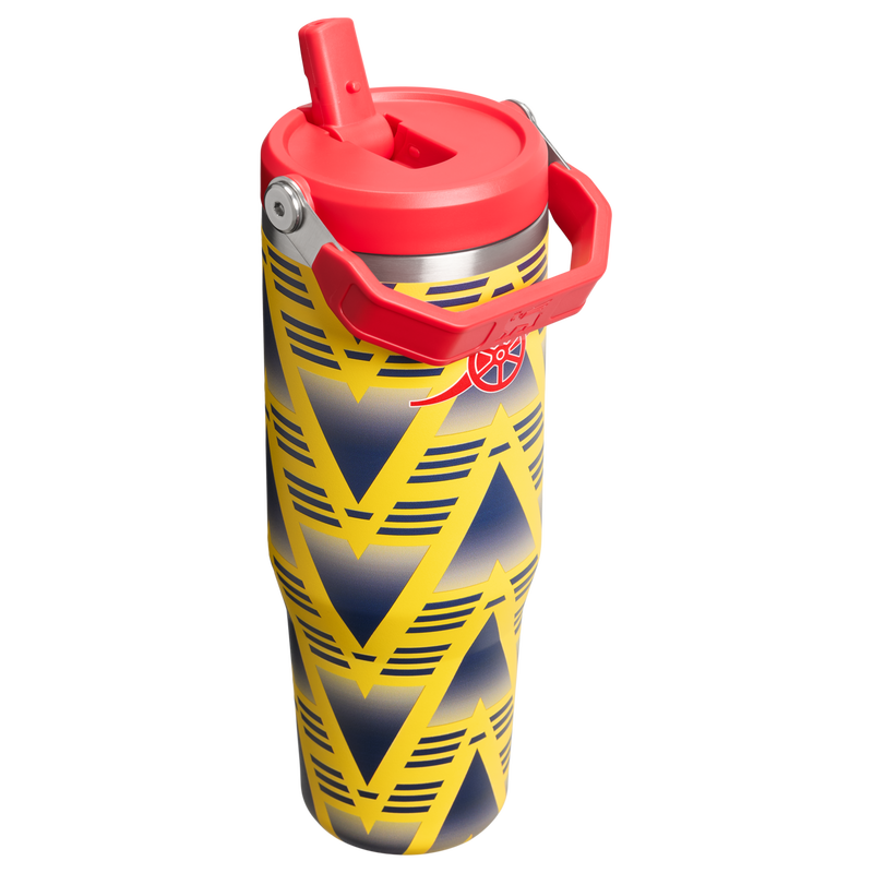 Stanley 1913 Stanley 1913 x Arsenal IceFlow™ Flip Straw Tumbler 30 OZ 0.89 L in Bruised Banana | Back View