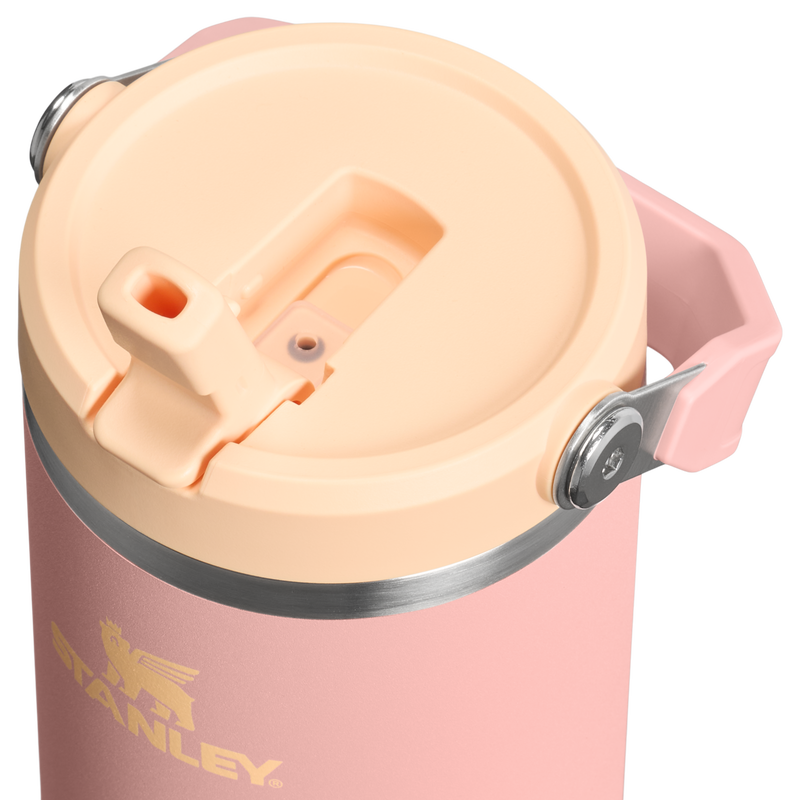 Stanley 1913 The IceFlow™ Flip Straw Tumbler 30 OZ 0.89 L in Peach Rose | Lid Detailed View