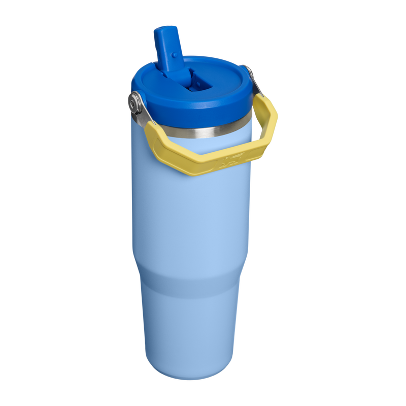 Stanley 1913 The IceFlow™ Flip Straw Tumbler 30 OZ 0.89 L in Cornflower Admiral Blue | Back View