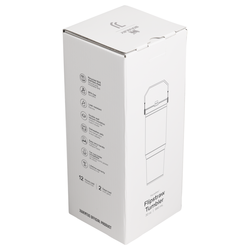 Stanley 1913 Stanley 1913 x Juventus The IceFlow™ Flip Straw 2.0 Tumbler 30 OZ 0.89 L in Coded | Back View