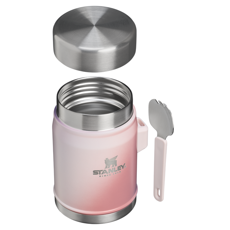 Stanley 1913 Classic Legendary Food Jar + Spork 14 OZ 0.41 L in Dawn Spiral | Cross Section View