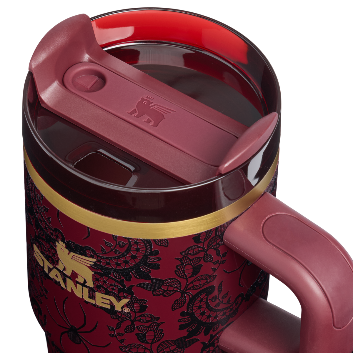 Stanley 1913 Halloween Quencher®  H2.0 Flowstate™ Tumbler | 20 OZ 0.59 L in Bordeaux Lace | Lid Detailed View
