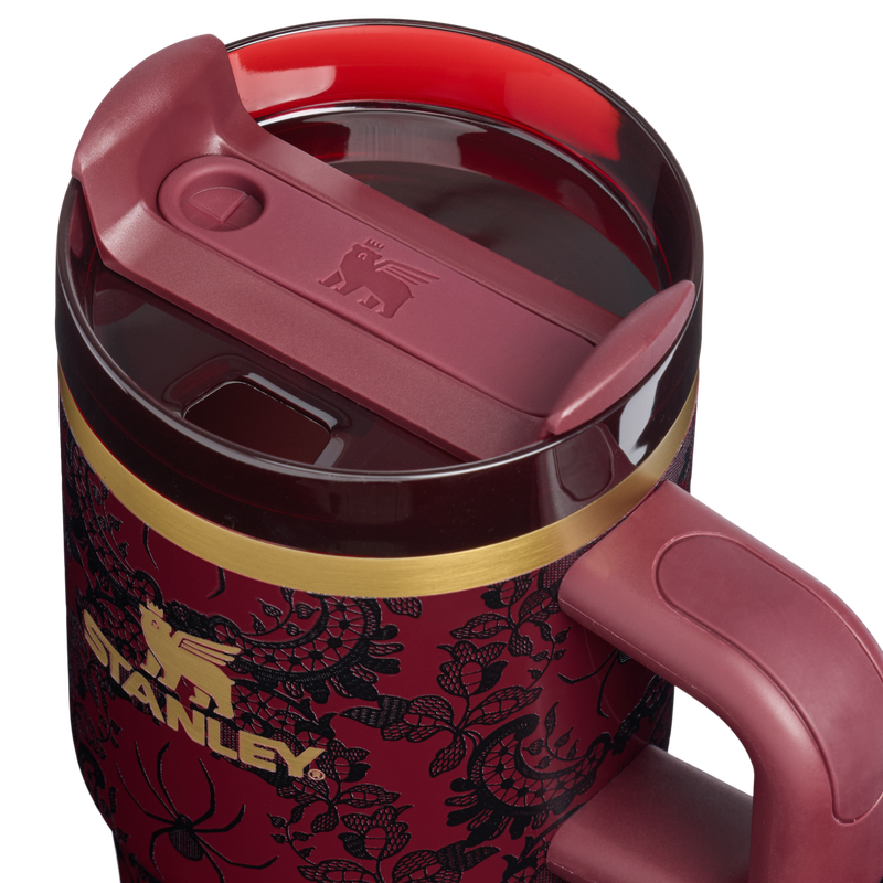 Stanley 1913 Halloween Quencher®  H2.0 Flowstate™ Tumbler | 20 OZ 0.59 L in Bordeaux Lace | Lid Detailed View