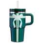 Swatch for Stanley 1913 The Quencher®  H2.0 Flowstate™ Tumbler | 20 OZ 0.59 L in Shadow Green Ribbon | Front View