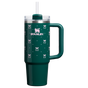 Swatch for Stanley 1913 The Quencher® H2.0 Flowstate™ Tumbler 30 OZ 0.89 L in Shadow Green Bows | Front View