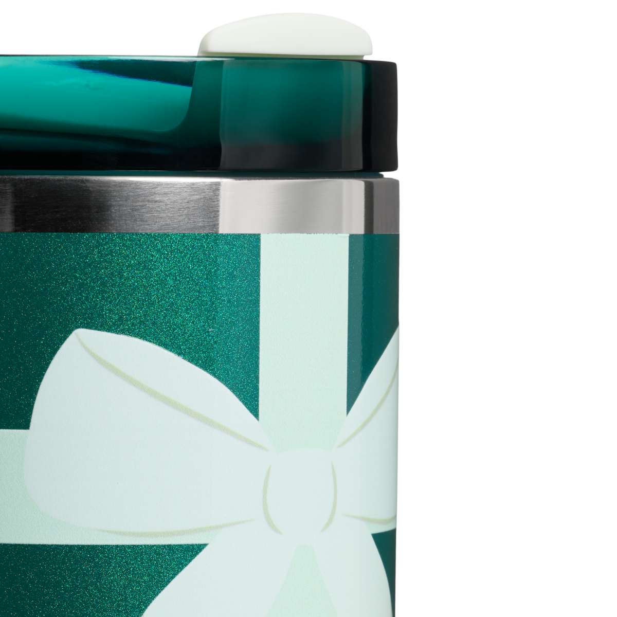 Stanley 1913 The Quencher® H2.0 Flowstate™ Tumbler 30 OZ 0.89 L in Shadow Green Ribbon | Detailed View