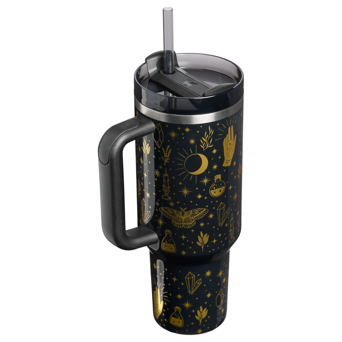 Stanley 1913 Halloween Quencher®  H2.0 Flowstate™ Tumbler | 40 OZ 1.18 L in Black Magic | Back View