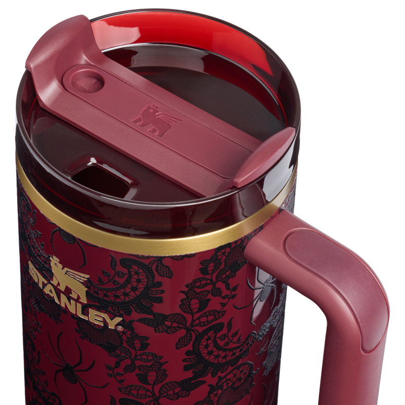 Stanley 1913 Halloween Quencher®  H2.0 Flowstate™ Tumbler | 40 OZ 1.18 L in Bordeaux Lace | Lid Detailed View