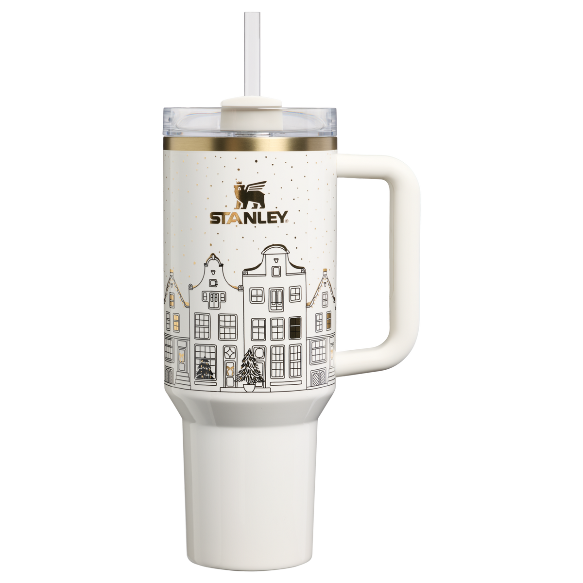 Stanley 1913 The Quencher® H2.0 Flowstate™ Tumbler 40 OZ 1.18 L in Salt Gingerbread | Front View