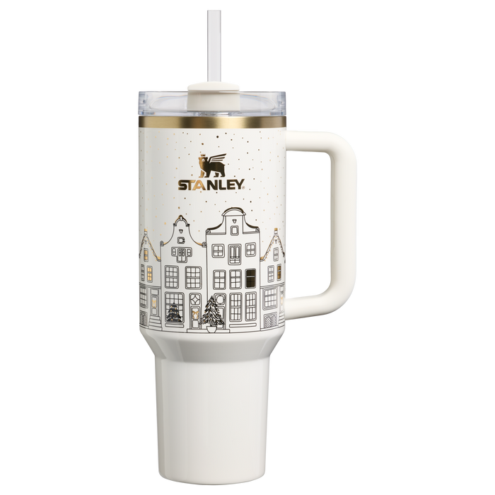 Stanley 1913 The Quencher® H2.0 Flowstate™ Tumbler 40 OZ 1.18 L in Salt Gingerbread | Front View